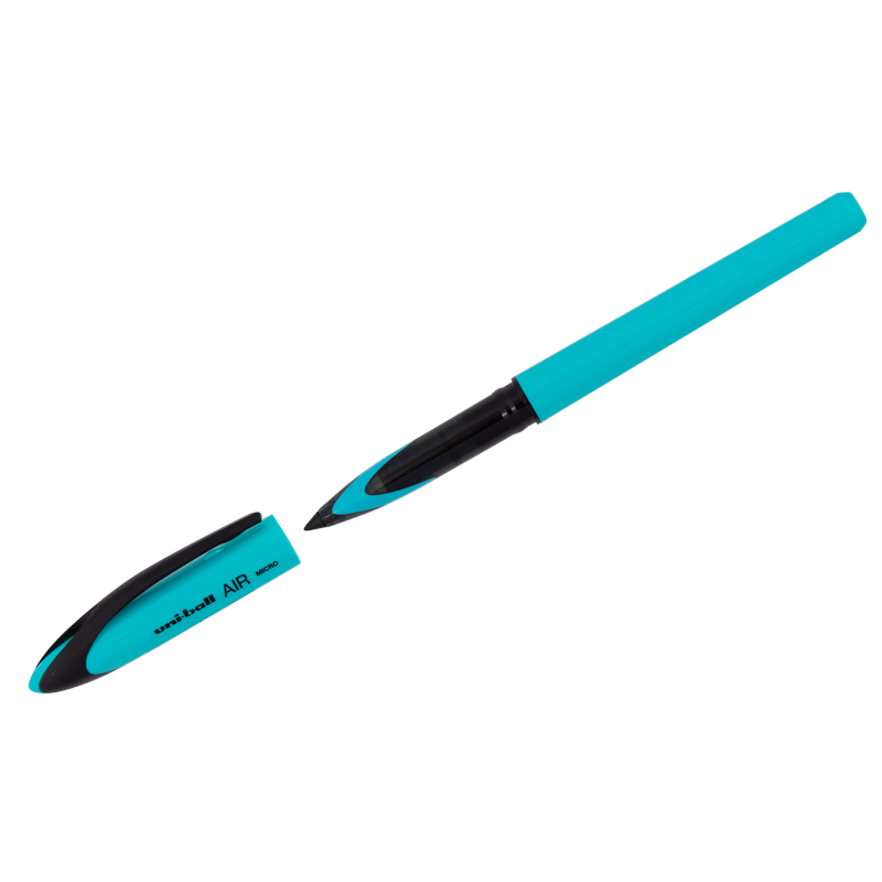 Ручка-роллер Uni "Uni-Ball Air UBA-188E" синяя, 0,5мм, голубой корпус 126017