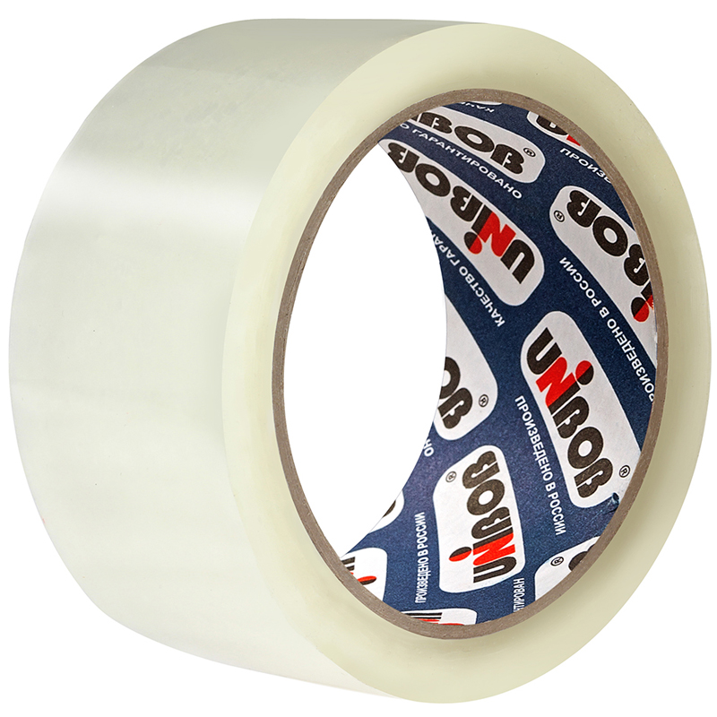 Клейкая лента упаковочная Unibob, 48мм*66м, 47мкм 29895