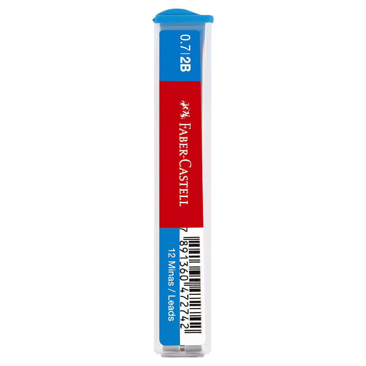 Грифели для механических карандашей Faber-Castell "Polymer", 12шт., 0,7мм, 2B (521702)