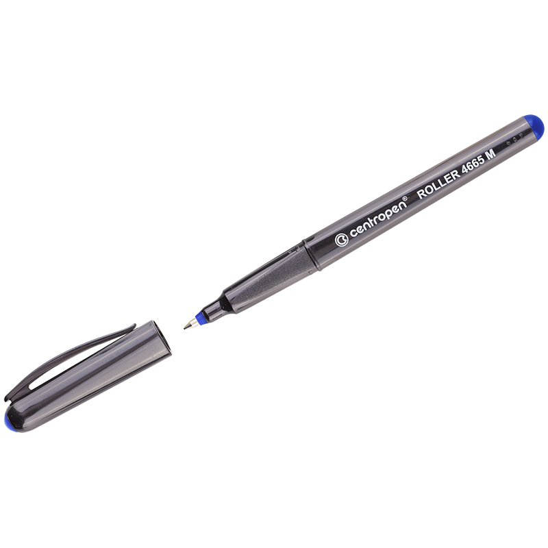 Ручка-роллер Centropen "4665" синяя, 0,7мм, трехгран., одноразовая 3 4665 0106