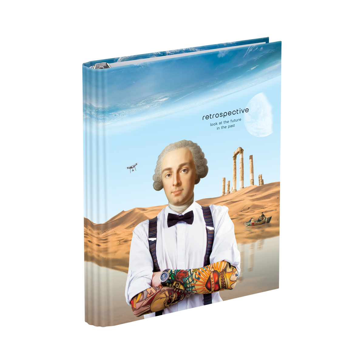 Тетрадь на кольцах А5, 160л., BG "Retrospective", глянцевая ламинация ТТ5к160_лг 11368