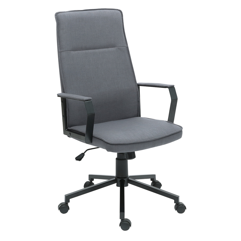 Кресло руководителя Helmi HL-E44 "Slot", ткань серая 323025