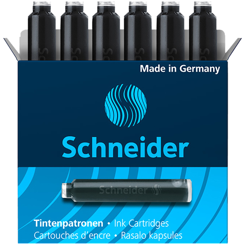Картриджи чернильные Schneider черный, 6шт., картонная коробка 6601