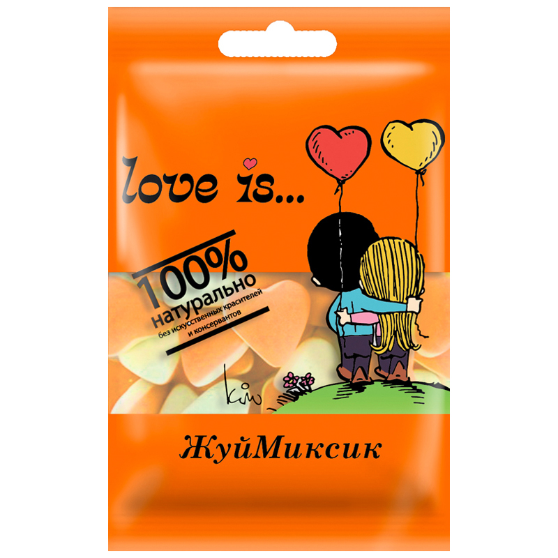 Жевательный мармелад  Love is…, банан-клубника, 20г 70850