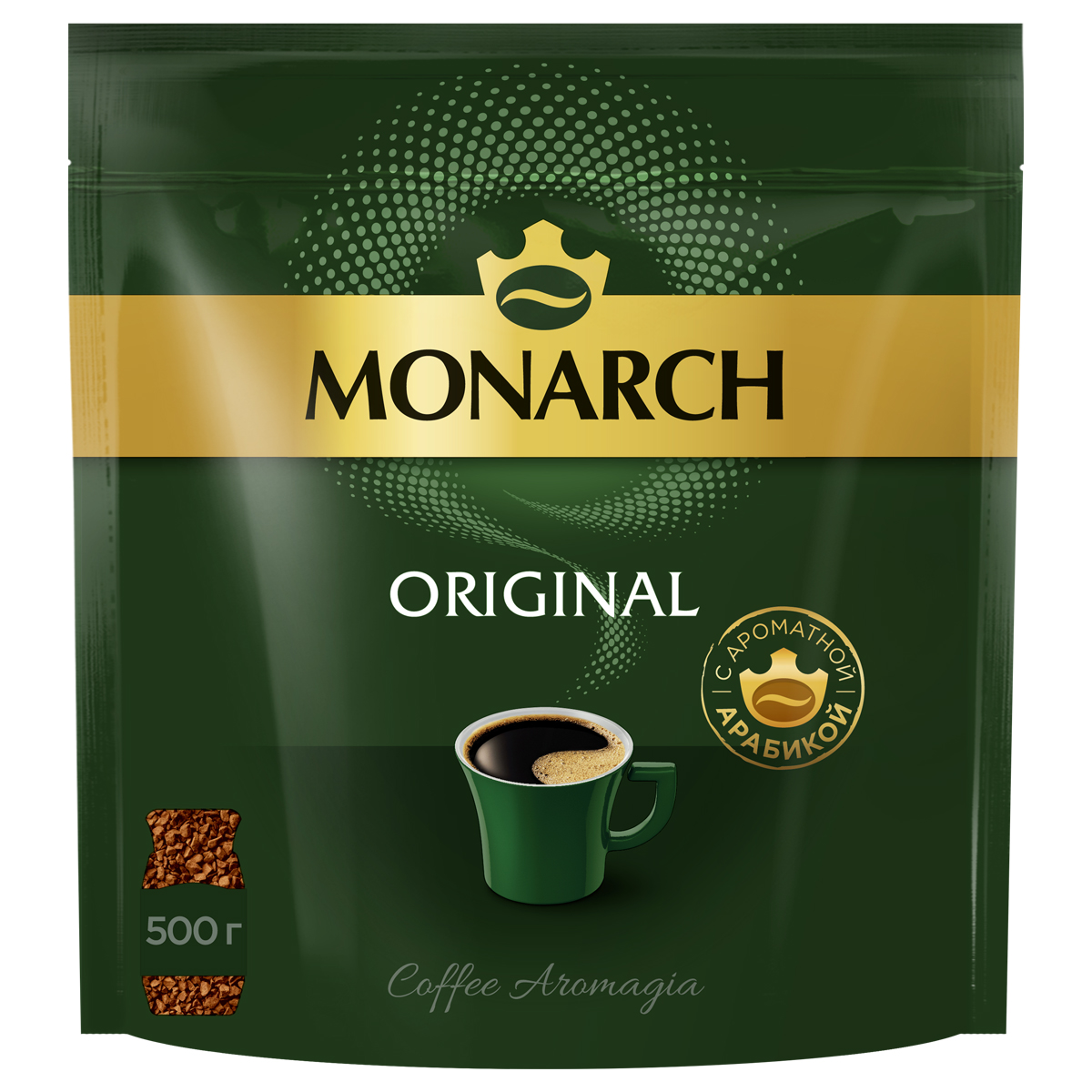 Кофе растворимый Monarch Original, сублимированный, мягкая упаковка, 500г 4000773