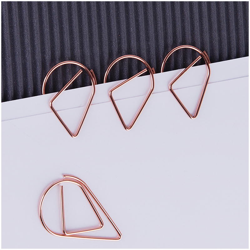 Скрепки фигурные 33мм, Meshu "Drops", 6шт, пакет с европодвесом MS_41591