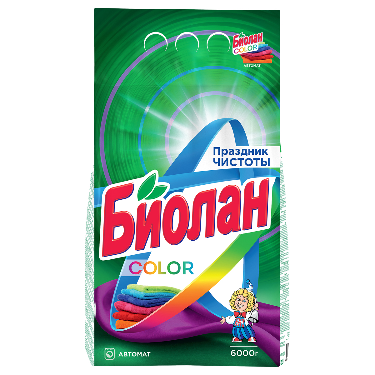 Порошок для машинной стирки Биолан "Color", 6кг 746-4