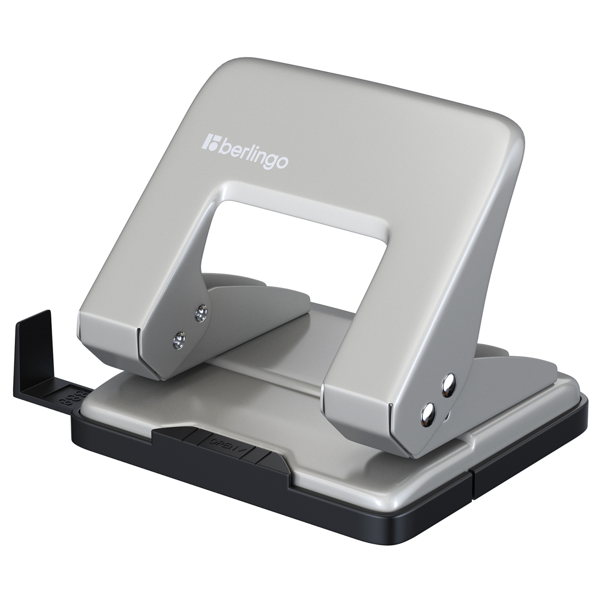 Дырокол Berlingo "Universal" 20л., металлический, серый DDm_20042