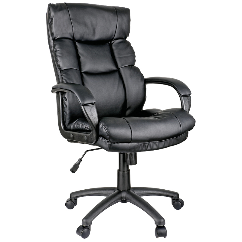 Кресло руководителя Helmi HL-E10 "Forum" LT, экокожа черная 274839